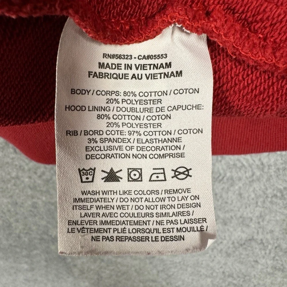 Jordan Jumpman Hoodie 2XL Red JOR DAN Spellout Pullover Basketball Sweatshirt